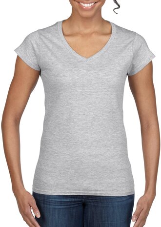 Dames T-shirt V-hals SPORT GREY